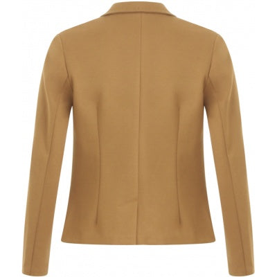 Suit jacket w. thick topstitching