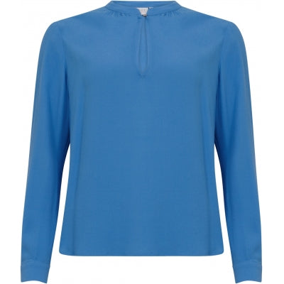 Blouse in heavy moss crepe