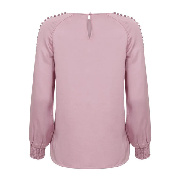 Blouse with Raglan and smock cuffs