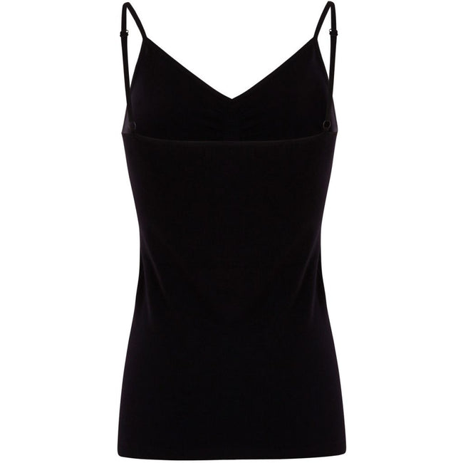 Seamless strap top- black