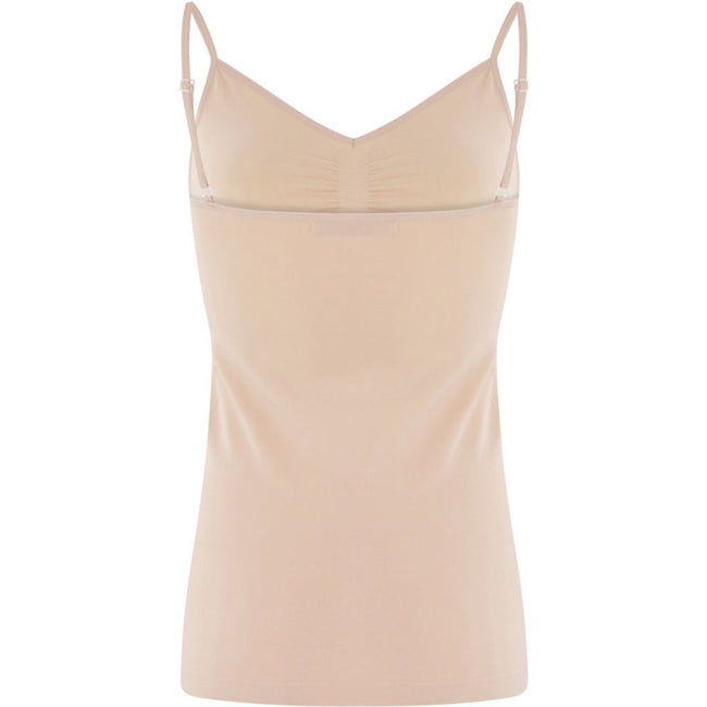 Seamless strap top- nude