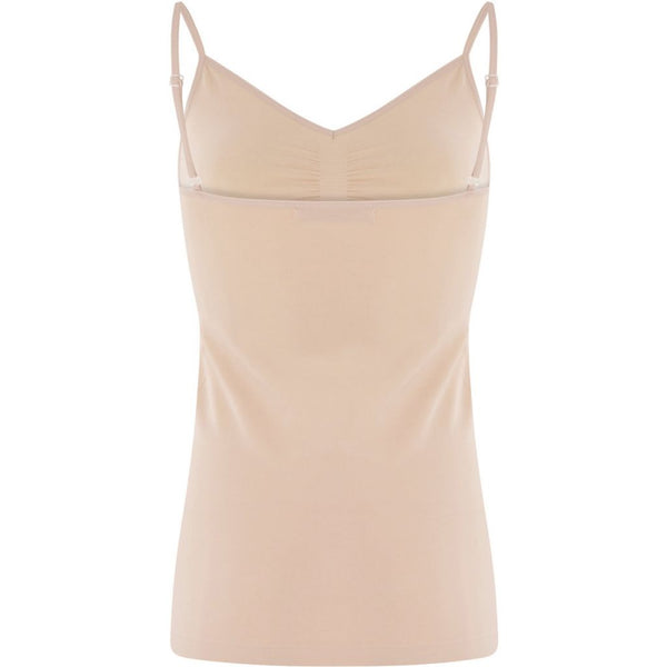 Seamless strap top- nude