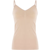 Seamless strap top- nude
