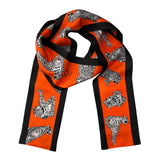 LEOPARD LOVE - Skinny Silk Scarf