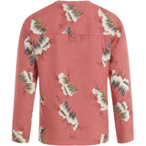 Blouse in sky print w. v-neck