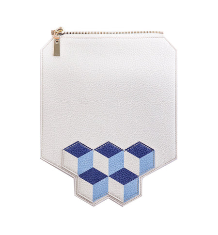 Jennifer Shoulder Bag - Blue Cubic