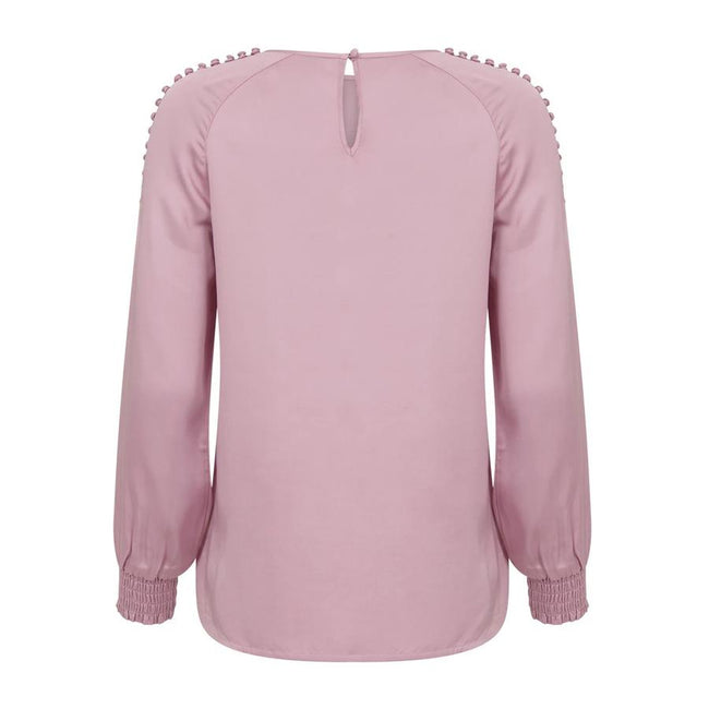 Blouse with Raglan and smock cuffs