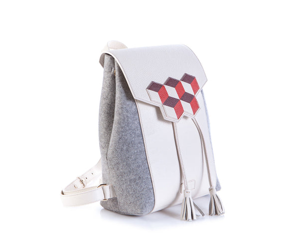 Cheryl Backpack - Red Cubic