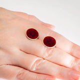 Pool of Red Earrings